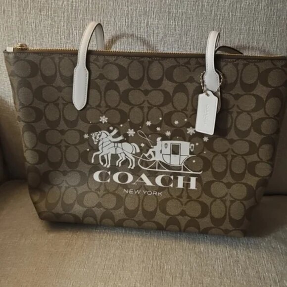 Coach Whimsical Skeleton Carriage Shopper - Picture 1 of 4